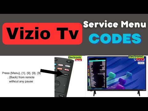 Vizio Tv Service Mode, Vizio Tv Hidden Menu, Vizio Tv Factory Settings