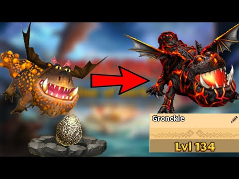 Gronckle Max Level 134 Titan Mode - Common Dragon - Dragons:Rise of Berk