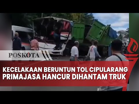 Kecelakaan Beruntun di Tol Cipularang KM 97, Bus Primajasa Hancur Dihantam Truk Bermuatan Pasir