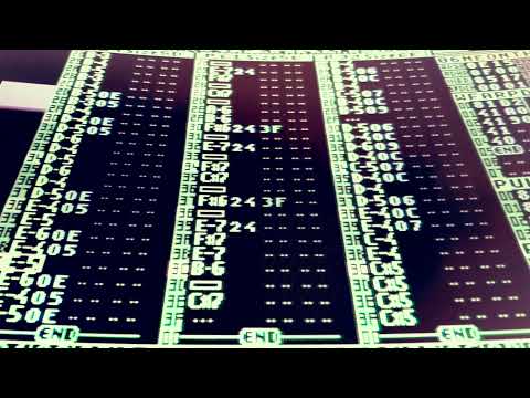 Chiptune song made with a Commodore 64 music tracker (SID Wizard) played by real SID chip 8580R5