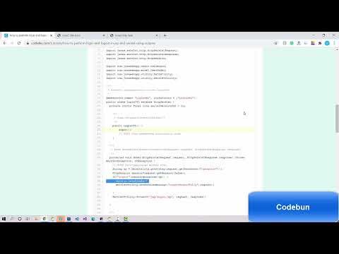 Java Servlet Login Logout