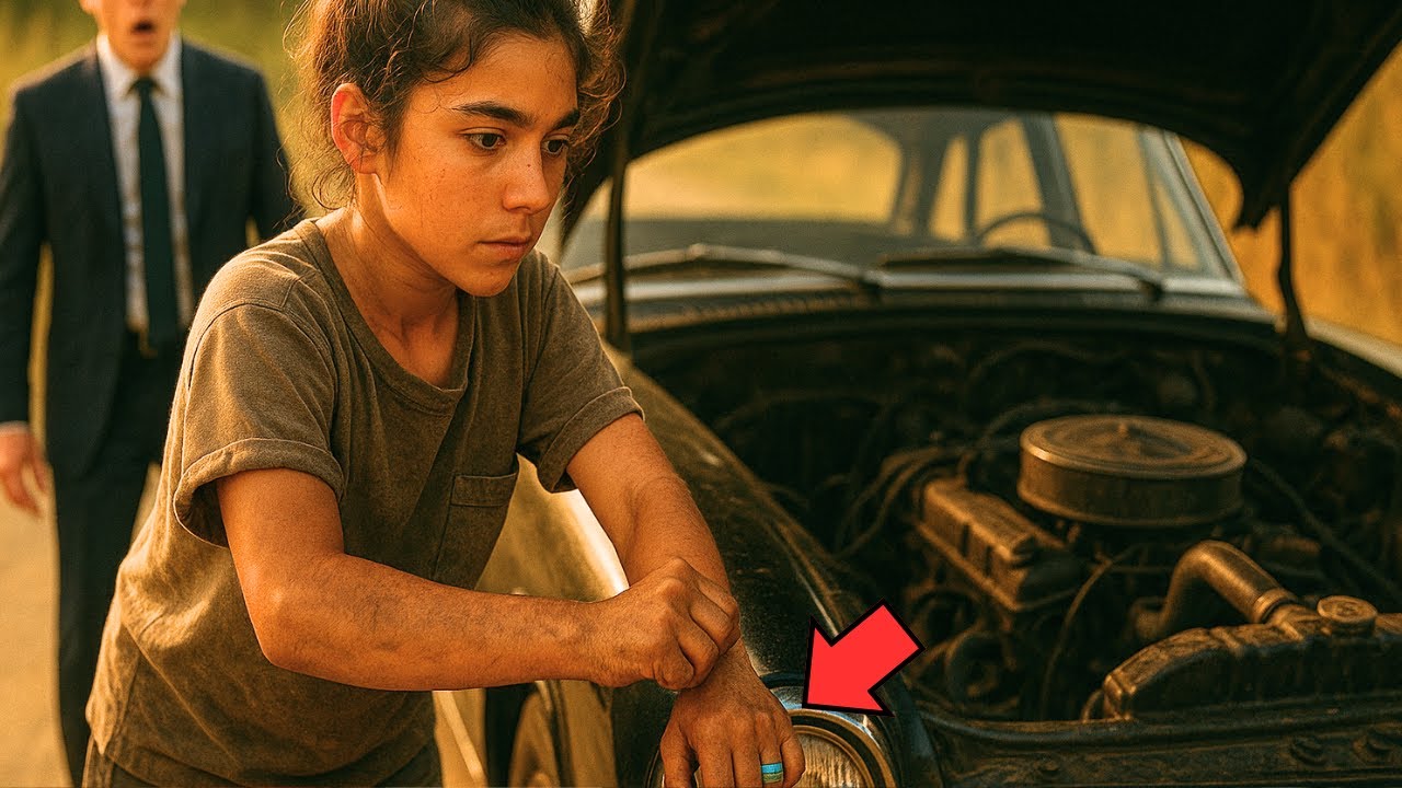 UMA CRIANÇA ABANDONADA AJUDA UM MILIONÁRIO A CONSERTAR O CARRO, AO VER O ANEL NO SEU DEDO SE CHOCA!