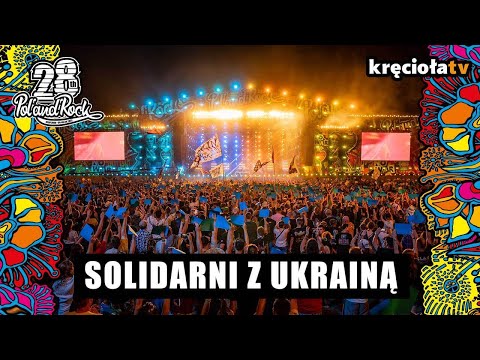 Flaga Ukrainy na koncercie Jinjer #polandrock2022