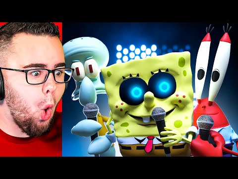 Reacting to SPONGEBOB Rap Songs But EXTREME GANGSTER!