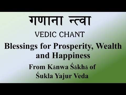 POWERFUL Mantra for Wealth | Ganaanaan Tva | Kanva Shaka | Sukla Yajur Veda | Ghana Patha | K Suresh