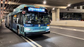 MTA: Late Evening Q70 SBS Bus Ride From Jackson Heights To LaGuardia Airport Terminal C (11/22/2022)