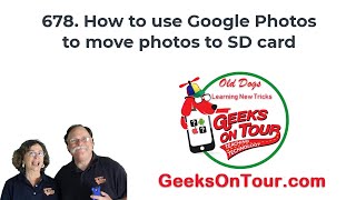 How to Move Photos to an SD Card Tutorial Video 678