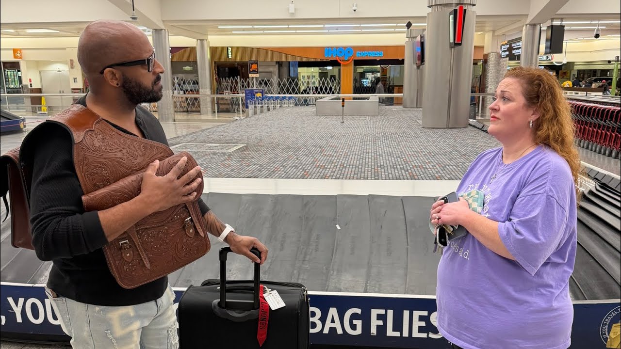 Bethany shows up to the airport and gets confronted by Larry when he sees her