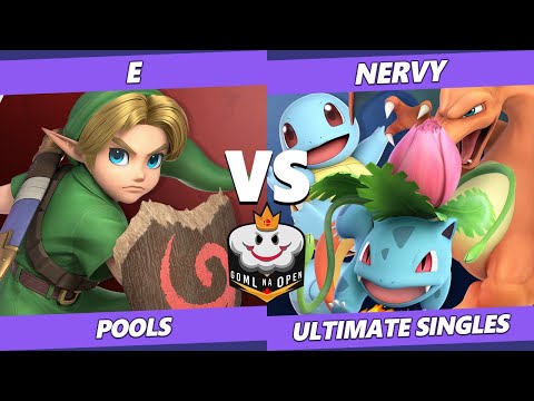 GOML NA Open CA West SSBU - E (Young Link) Vs. Nervy (Pokemon Trainer) Ultimate Pools