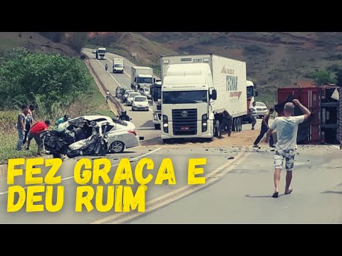 Foi ultrapassar E deu Errado/ caminhao/ trucks/ caminhoes ao extremo.