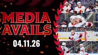 Linus Ullmark, Ridly Greig, Michael Amadio, Jake Sanderson, Travis Green Postgame Media vs NYI