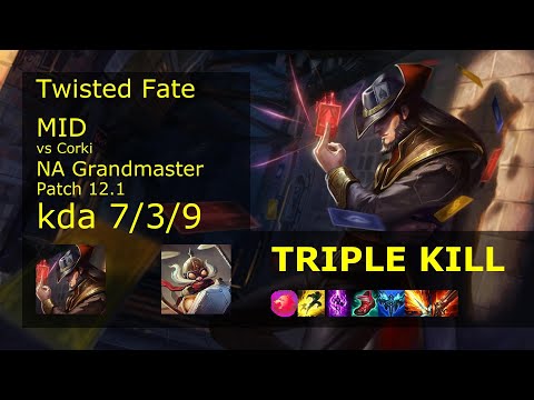 Rank 3 NA Twisted Fate: Mid vs Corki