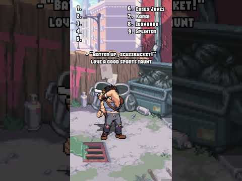 Ranking All 9 TMNT Shredder’s Revenge Taunts 🐢 #tmnt #tmntshreddersrevenge