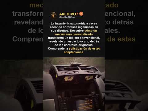Tablero oculto: Ingenio automotriz secreto 🔑🚗