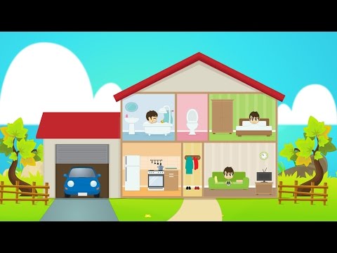  Learn House Vocabulary for Kids in Arabic - تعليم مفردات البيت باللغة العربية للاطفال
