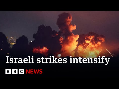 Watch the video | Israeli air strikes on Lebanon intensify | BBC News