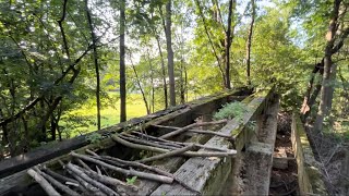Old coal dump on the Perkiomen railroad. Emmaus, Lehigh County PA.