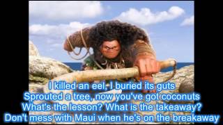 Maui "You're Welcome" with Lyrics