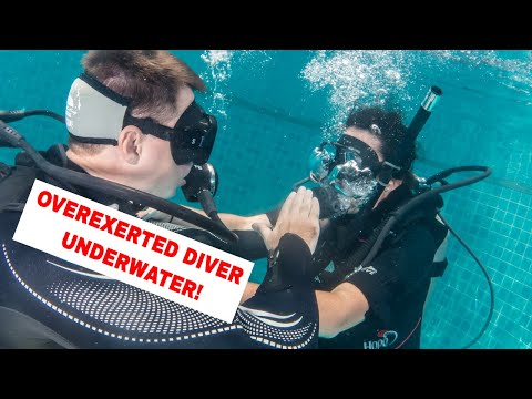 PADI Rescue Diver Exercise 4 - Overexerted Diver