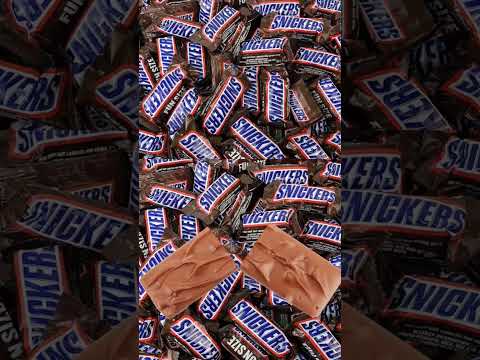 Asmr Dark Snickers bars #youtubeshorts #viral #shorts
