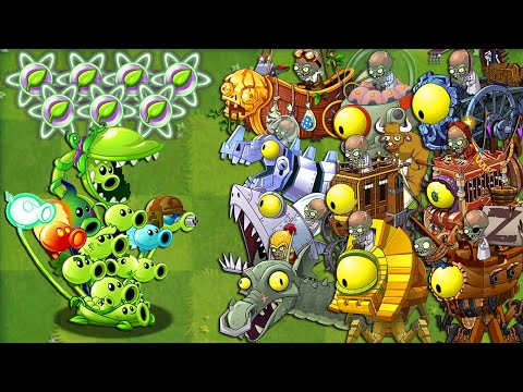 Plants vs Zombies 2 Final Boss - All PEA Plants Power-Up vs PvZ2 All Final Boss Fight!