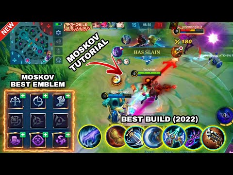 MOSKOV BEST EMBLEM AND BUILD 2022 | MOSKOV FULL DAMAGE BUILD 2022 | MOSKOV BEST ATTACK BUILD 2022