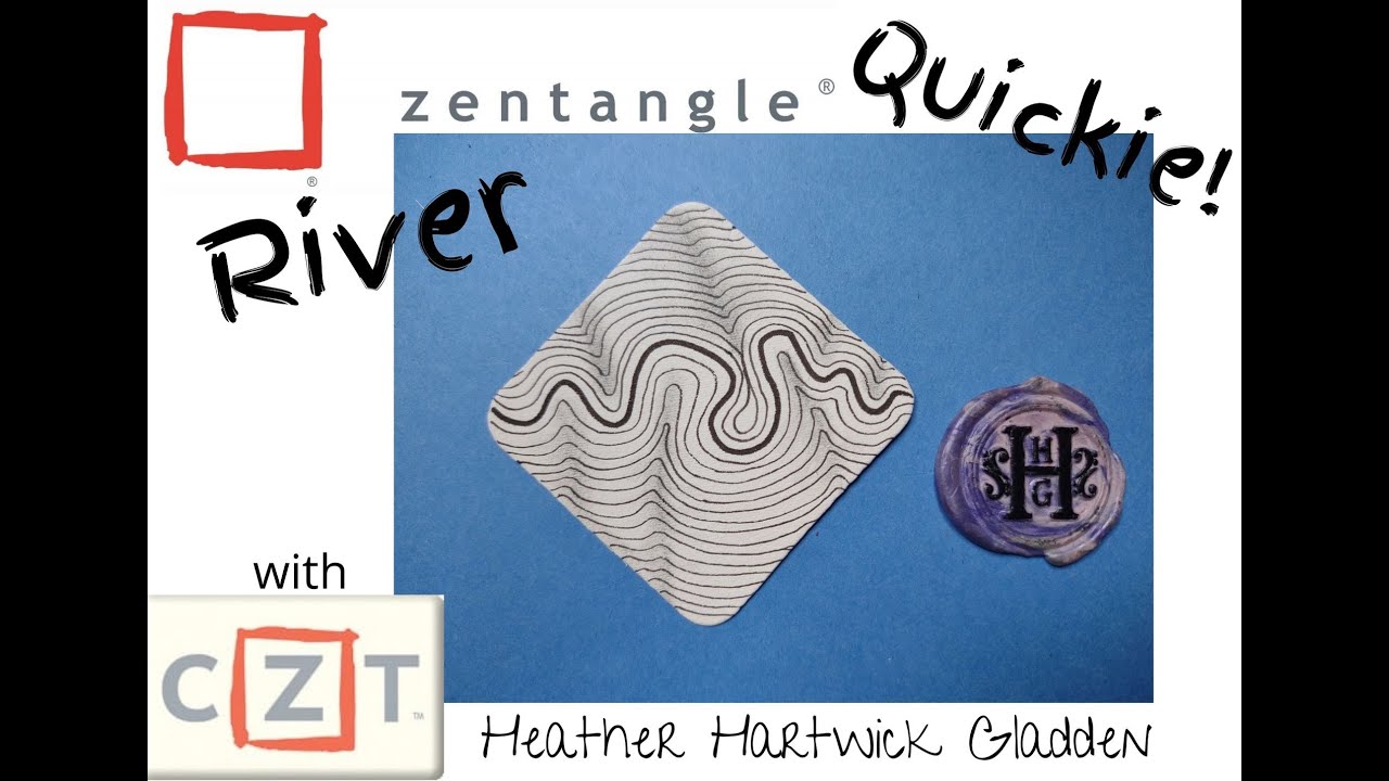 Zentangle® Quickie: River