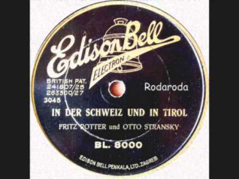 In der Schweiz und in Tirol   unbek  Orchester und Refrain