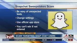 Scam targeting Snapchat users