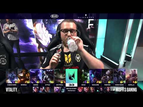 Vitality vs Misfits | S9 LEC Spring 2019 Week 7 Day 1 | VIT vs MSF W7D1 (Highlights)