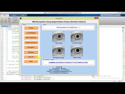 Matlab Code For Iris Recognition Using Image Processing Matlab Project With Source Code