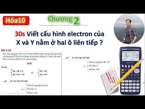 ✔ Hóa10 | Viết nhanh cấu hình e và tìm vị trí R trong bảng HTTH (chương 2)