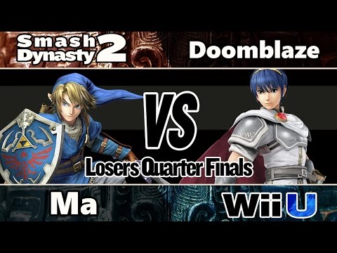 Smash Dynasty 2 - Ma-kun (Link) vs Doomblaze (Marth) - Wii U Losers Quarter Finals