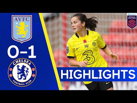 Aston Villa 0-1 Chelsea | Chelsea are now joint-top after a win at Aston Villa |  WSL Highlights