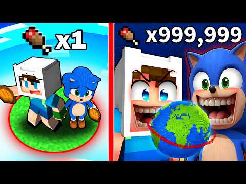 ENES VE BEBEK SONİC YEDİKÇE DEVLEŞİYOR 😱 Minecraft