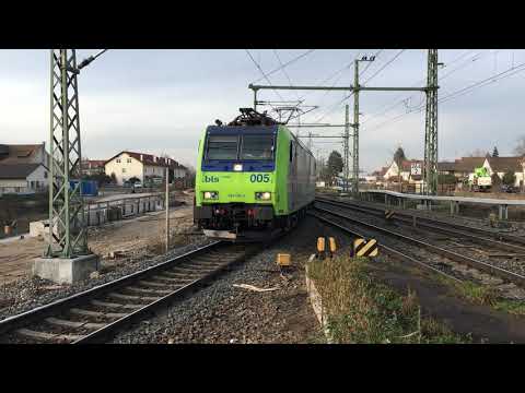 Haltingen, alte Einfahrt Basel Rbf.. RAlpin RoLa Von Freiburg (D) nach Novara (I) über die CH....!
