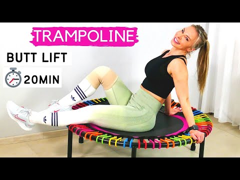 20 min BUTT LIFT trampoline workout | round & perky 🍑 on rebounder | bounce studio