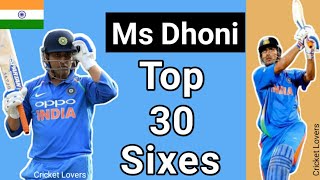 Ms Dhoni Top Sixes Collection  Ms Dhoni Best Sixes