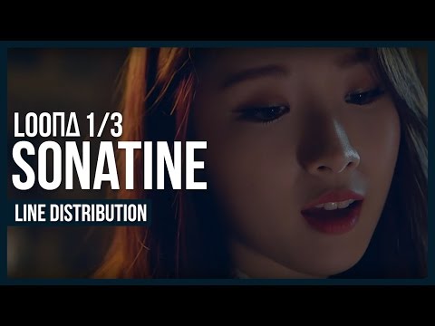 LOONA 1/3 - Sonatine Line Distribution (Color Coded)