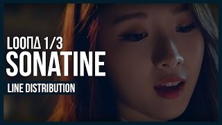 LOONA 1/3 - Sonatine Line Distribution (Color Coded)