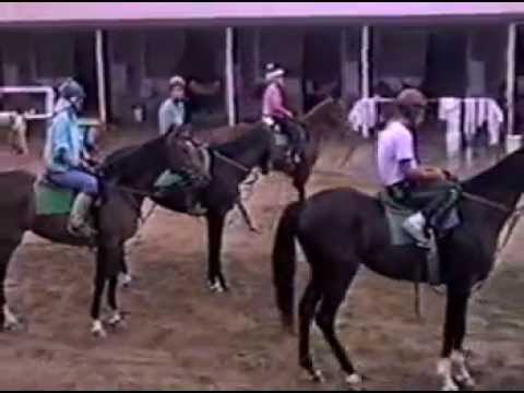 Whittingham Stable at San Luis Rey Downs, with Bob St Cyr 1986