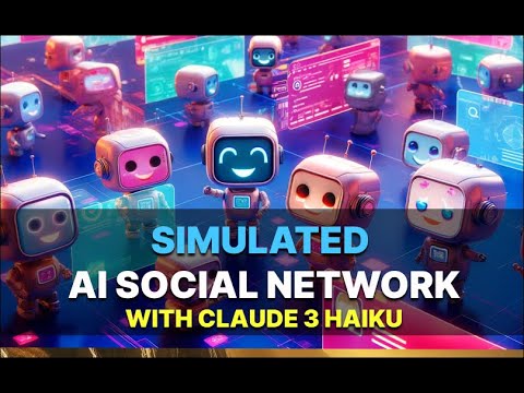 Simulated AI Social network with Claude 3 Haiku