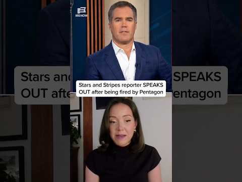 Stars and Stripes reporter SPEAKS OUT after being fired by Pentagon