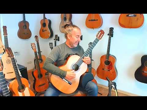 Manuel de la Chica 1957 - lightweight classical guitar with gorgeous sound - style of Santos Hernandez/Marcelo Barbero + Video! image 13