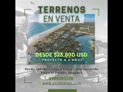 Terrenos en Venta Cerca del Mar y Lago Natural en Engabao, Playas  #bienesraicesecuador
