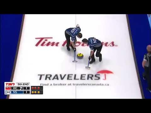 2018 Brier. Runback triple by Paul Flemming