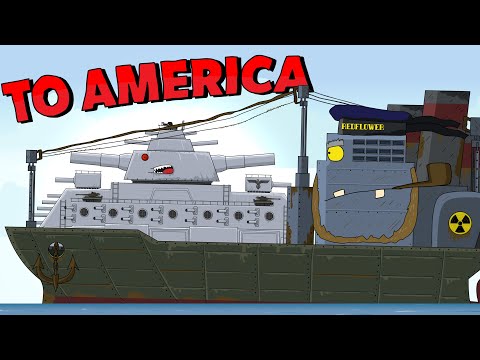 Beastion going to America - Cartoons about tanks