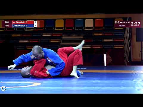 Round 1 Men-Gi - 62 kg: D. ALEXANDRU (ROU) v. D. JIMBOREAN (ROU)