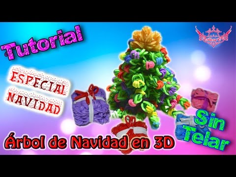 ♥ Tutorial [CHRISTMAS SPECIAL]: 3D Christmas tree (without loom) ♥
