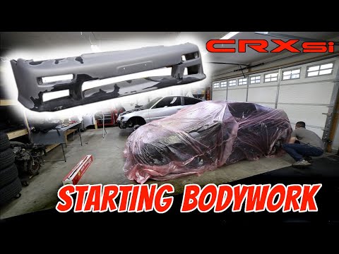 1989 CRX Rescue Part 8 - Starting Bodywork